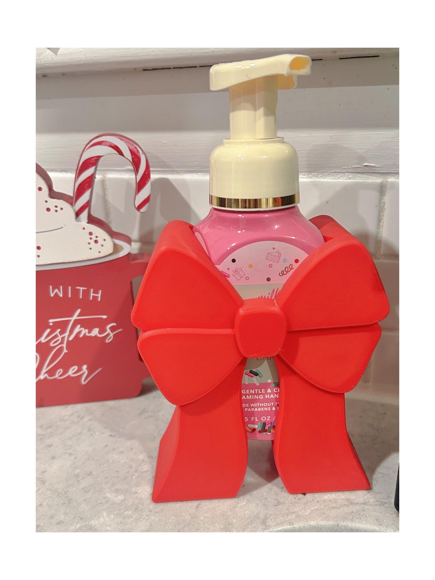 Red Bow Soap Holder