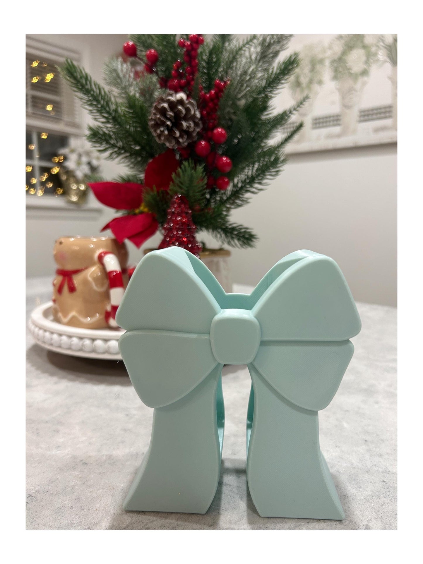 Blue Bow Soap Holder