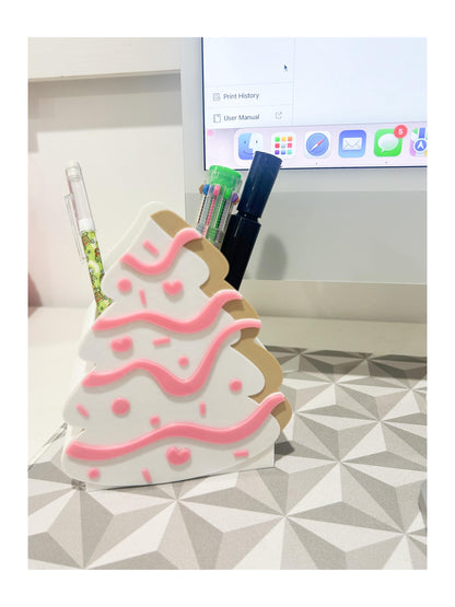 Pink Christmas Tree  Pen Holder