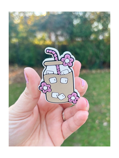 Iced Coffee Straw Topper