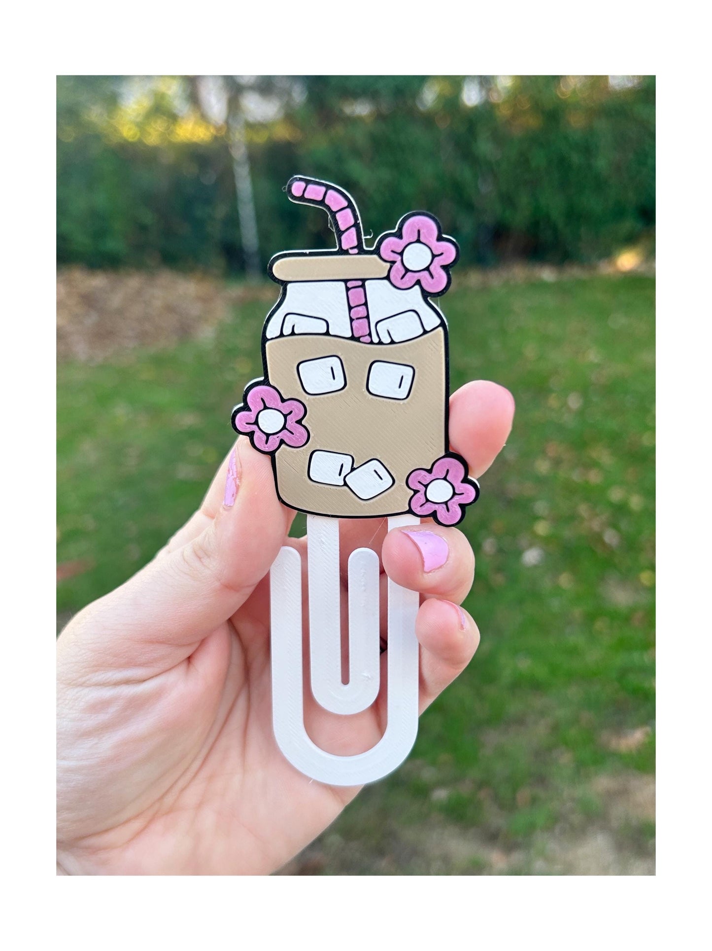 Iced Coffee Paperclip Bookmark