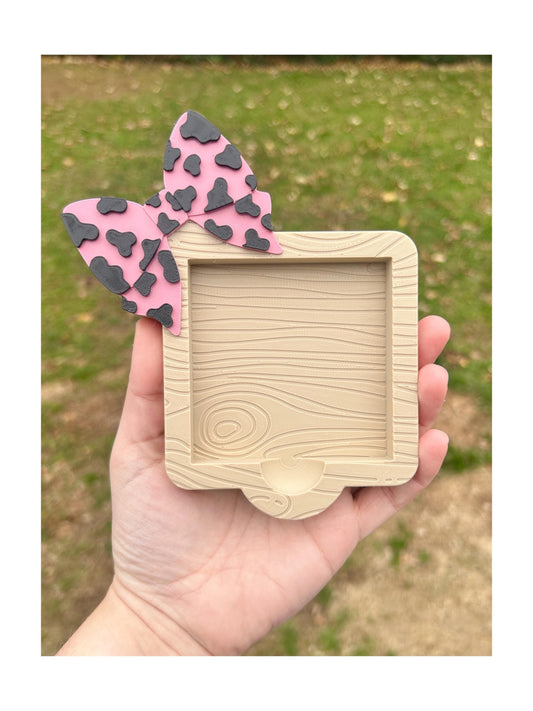Pink Bow Sticky Note Holder
