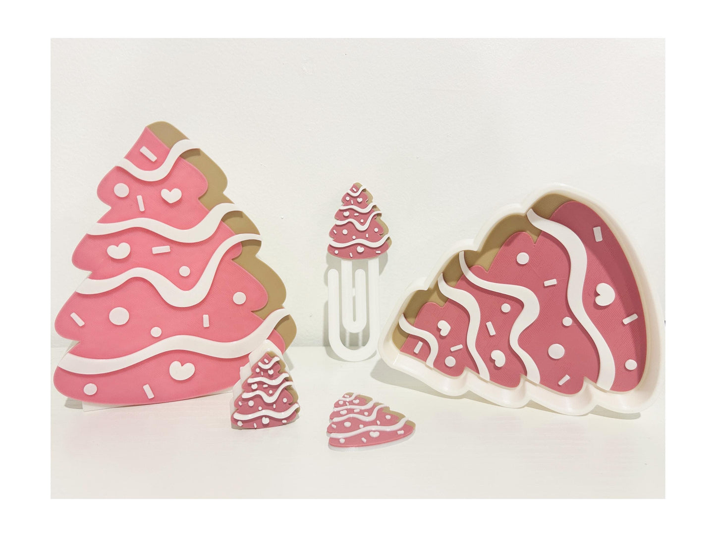 Pink Frosted Tree Bundle