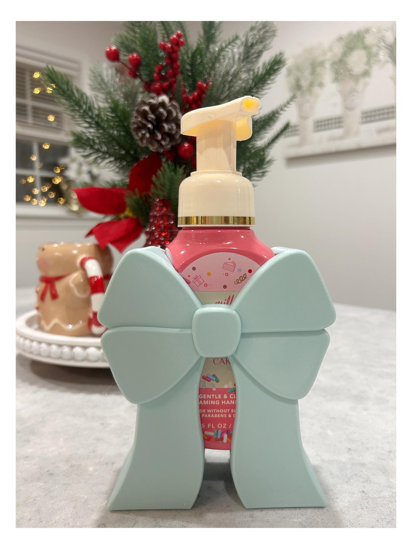 Blue Bow Soap Holder