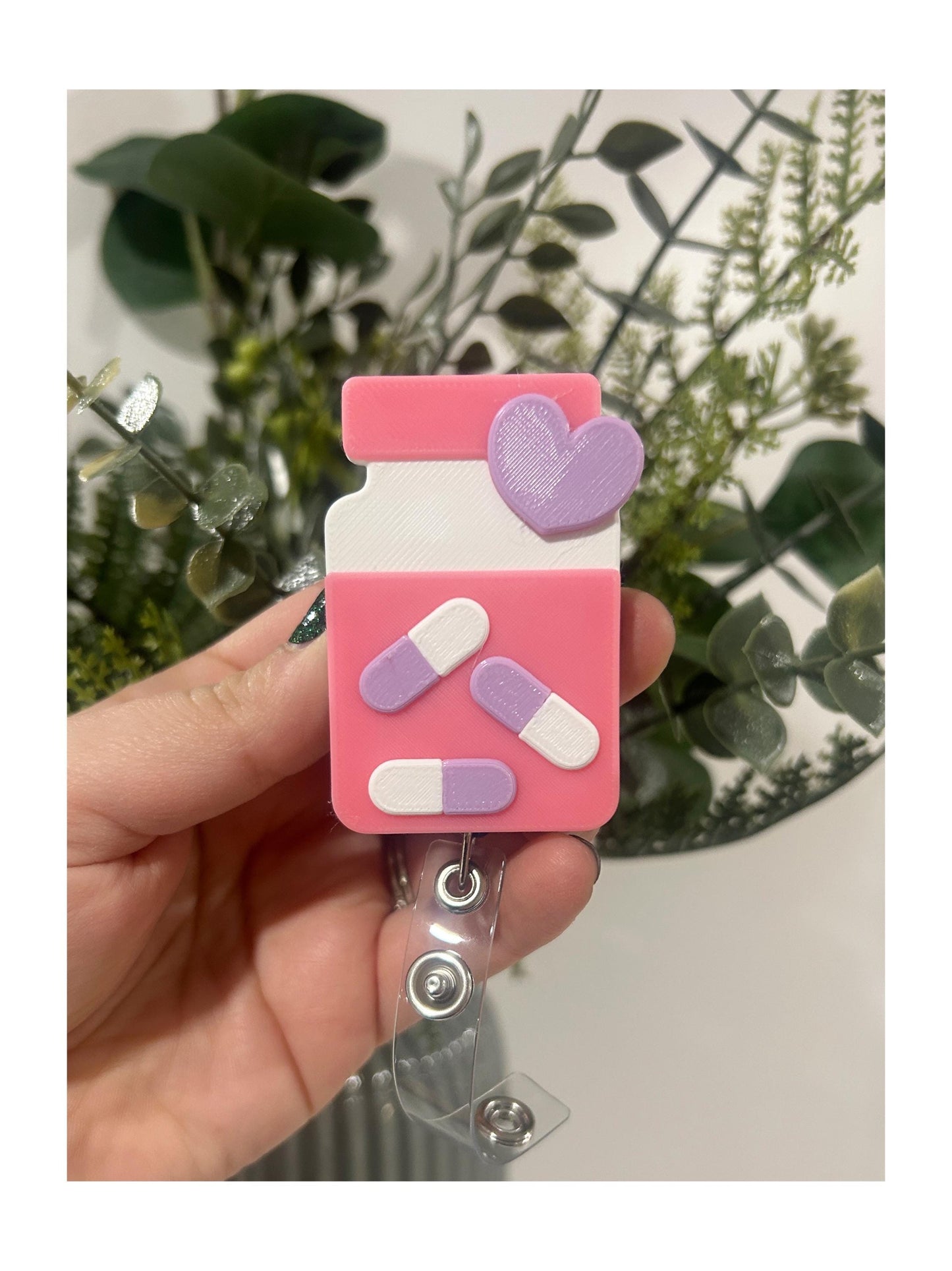 Pill Bottle Badge Reel