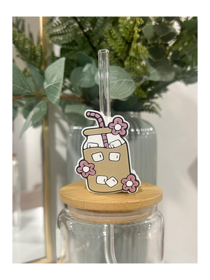 Iced Coffee Straw Topper